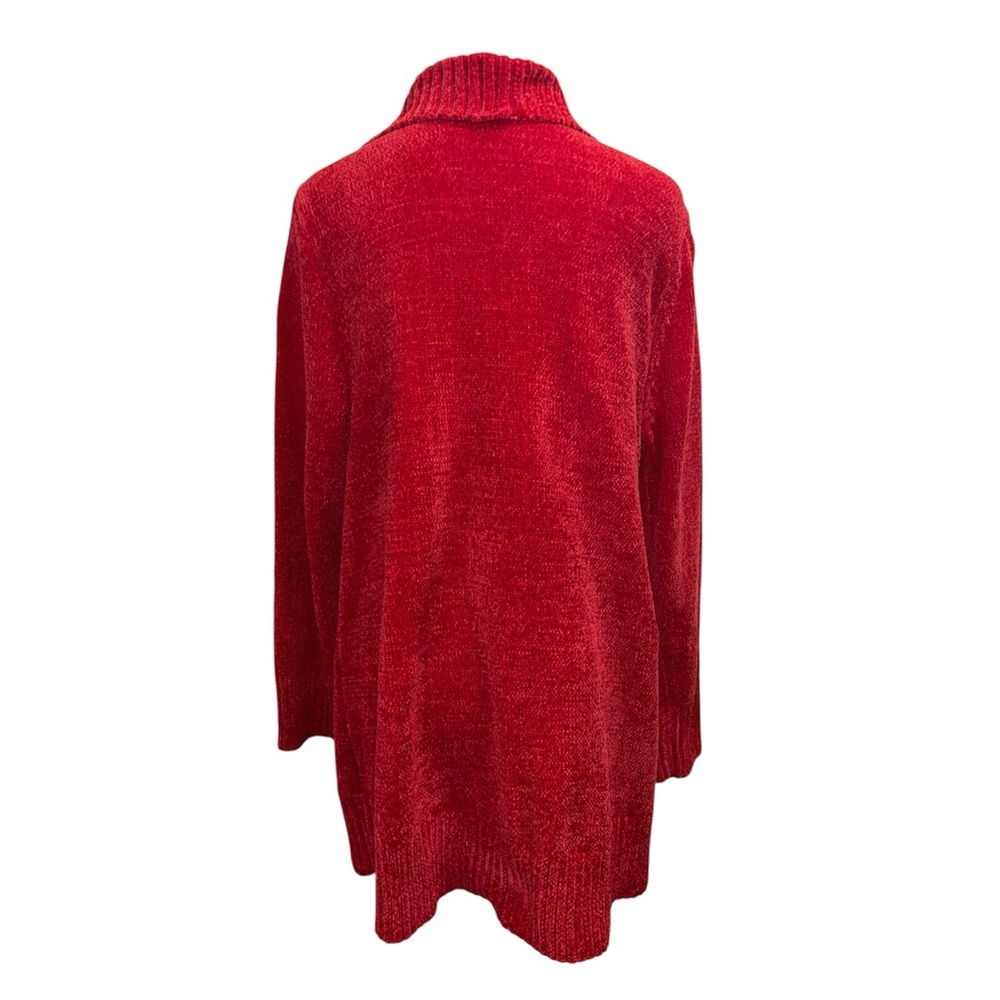 Vivid Red Open Cardigan - Picture 2 of 7